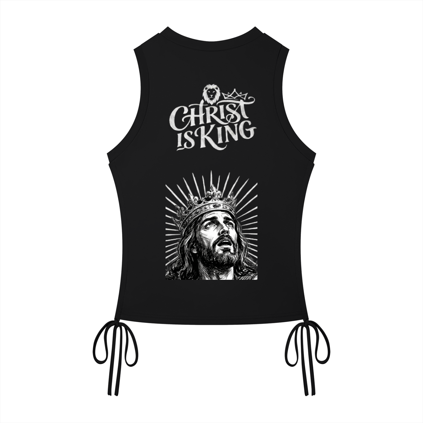 Women’s Christ is King Drawstring Tank Top