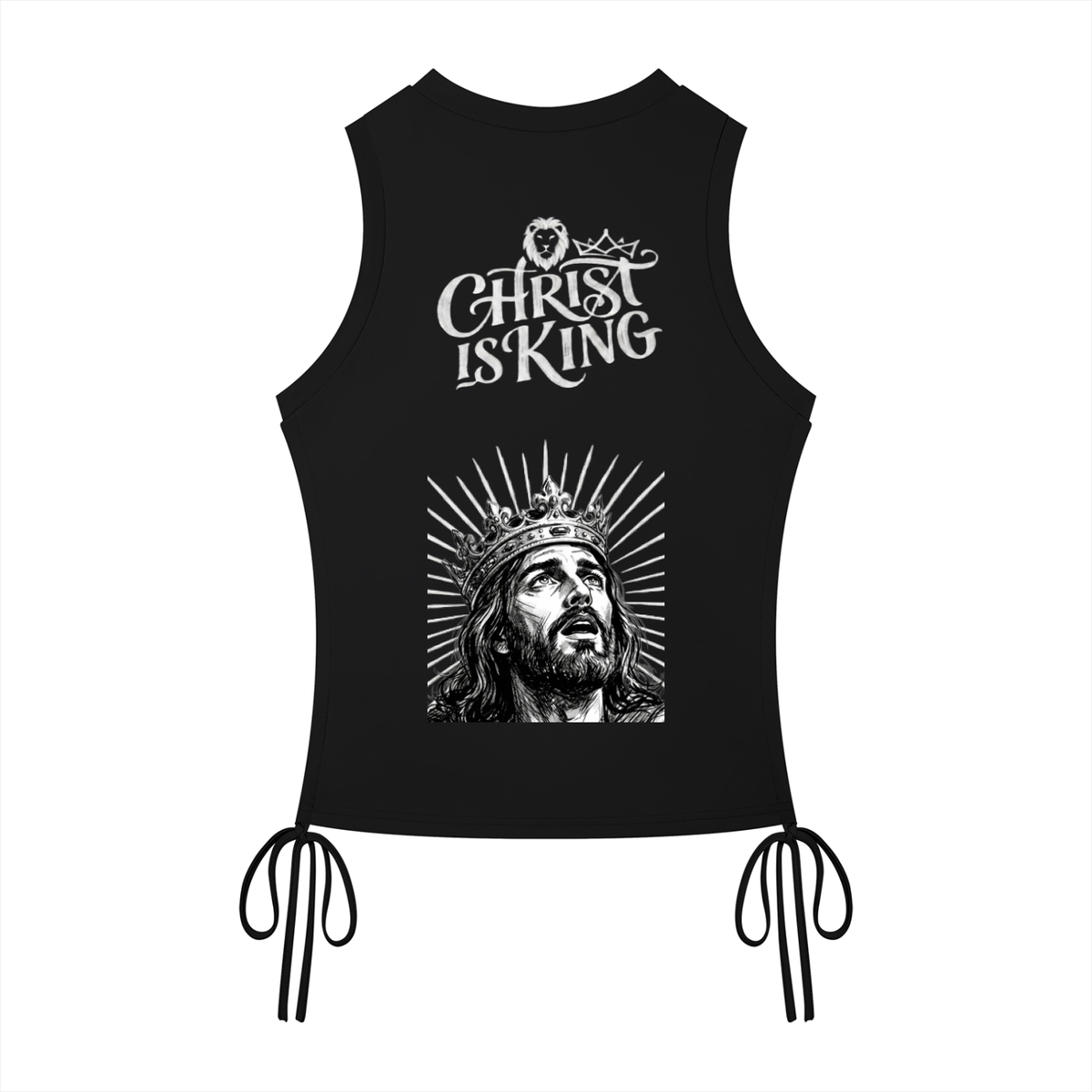 Women’s Christ is King Drawstring Tank Top